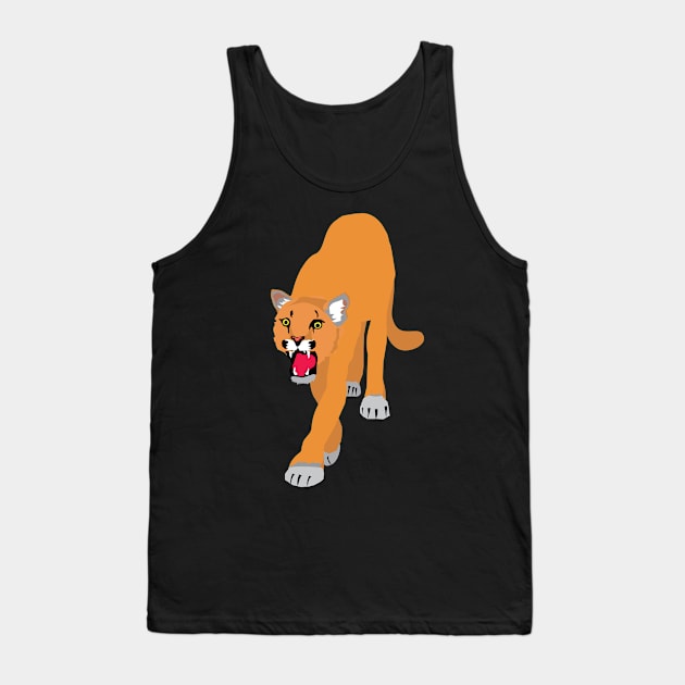 Mountain Lion Tank Top by riomarcos